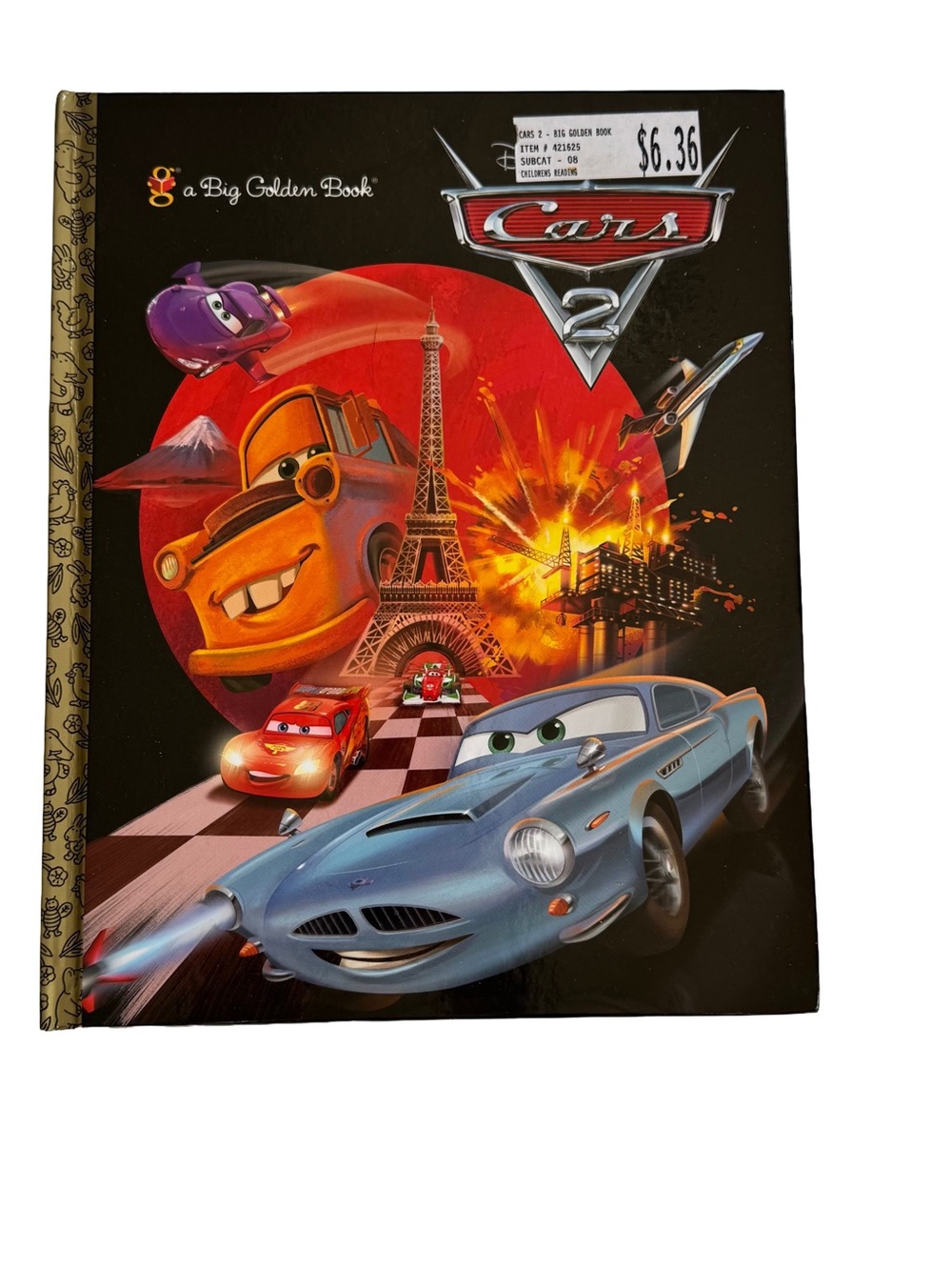 Cars 2 Big Golden Book Excellent Used Condition